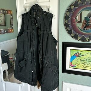 Vintage Levi’s vest 1X charcoal/black